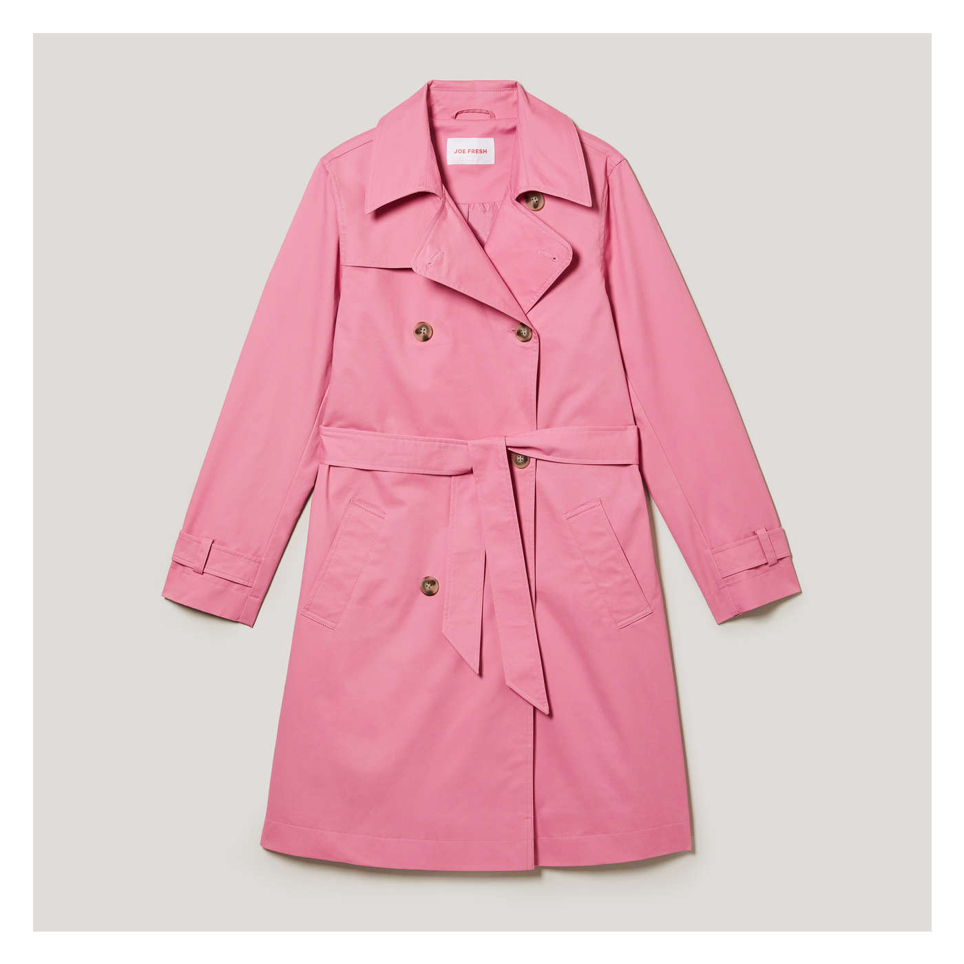 Dusty rose hot sale trench coat